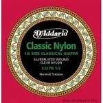 D'Addario EJ27N-1/2 Classics Silver Wound/Clear Nylon