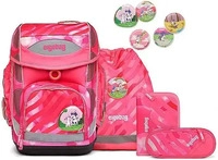 Ergobag 00678-90160-10, ERGOBAG Schultaschen Set 5tlg Cubo KuntB&auml;rbuntes Einhorn