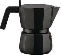 Alessi DC06/3B, ALESSI Espressomaschine Moka 3 Tassen SChwarz schwarz
