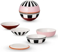 Villeroy & Boch 10-1666, VILLEROY & BOCH La Petite Boule MEMPHIS ICONIC 5tlg bunt