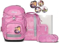 Ergobag 01298-90355-10, ERGOBAG Schultasche Set 6tlg Pack Wolkenzauber rosa