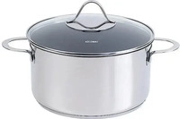 KELOMAT 1803-383, KELOMAT Fleischtopf 24cm / 5,7l Perfekt Edelstahl Antihaft...