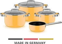 WMF 05 1908 5290, WMF Kochtopf Set 4tlg. FUSIONTEC MINERLA PRO Mango Yellow gelb