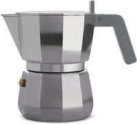 Alessi DC06/3, ALESSI Espressomaschine Moka 3 Tassen grau