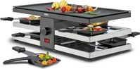 Spring 32 6765 51 01, SPRING Raclette f&uuml;r 8 Personen BASIC Edelstahl silber