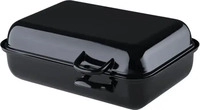Riess 0103-022, RIESS Emaille Doppelbr&auml;ter Compact 37x22cm schwarz schwarz