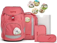 Ergobag ERG-SET-002-A07, ERGOBAG Schultaschen Set 6tlg Pack Lamas in B&auml;rjamas rosa