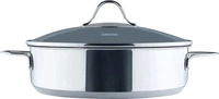 KELOMAT 3545-383, KELOMAT Schmorpfanne mit Deckel Perfekt 28cm Edelstahl Antihaft