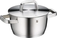 WMF 07 4018 6030, WMF Iconic Fleischtopf mit Deckel 18cm Cromargan silber