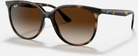 Ray-Ban RB 4378 710/13, Cat Eye Sonnenbrille, Damen, in Sehst&auml;rke erh&auml;ltlich