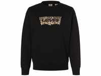 Levi's Sweatshirt Damen Baumwolle bedruckt, schwarz