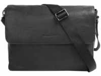 Bugatti Messenger Bag Damen Leder, schwarz