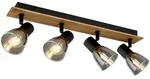 Globo Lighting Strahler CLAUDE, dunkelbraun, Holz
