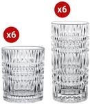 Nachtmann Becherset 12-tlg. ETHNO, transparent, Glas