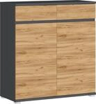 MID.YOU Schuhschrank Lissabon, Eiche Artisan, Holznachbildung