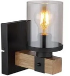 Globo Lighting Wandleuchte LILA, schwarz, Metall