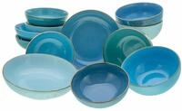 Creatable Bowl Set 12-tlg NATURE COLLECTION, blau, Steinzeug