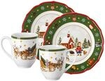 Hutschenreuther Set 4-tlg.HappyWintertimeGreen, gr&uuml;n, Porzellan