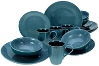 Creatable Kombiservice 16-tlg REACTIVE NOSTALGIC, blau, Steinzeug