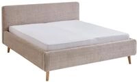 XORA Polsterbettgestell MATTIS, beige, Stoff