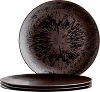 M&auml;ser Platztellerset 4-tlg. METALLIC BRONZE, braun, Steinzeug