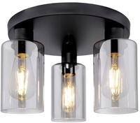 Globo Lighting Deckenleuchte HADERA, schwarz, Metall
