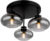Globo Lighting Deckenleuchte SHAUN, schwarz, Metall