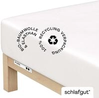 schlafgut Spannbettlaken XL 101 Pure 200x220cm, Baumwolle