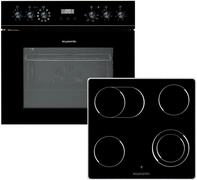Wolkenstein Einbauherdset WMOC 100, schwarz, Glas