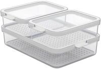 rotho K&uuml;hlschrank Organizer 3-tlg. CAUMA, Kunststoff