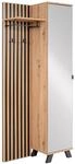 Carryhome Garderobe MEDAN, Eiche Artisan, Holznachbildung