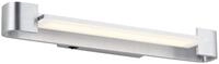 Hell LED-Wandleuchte BOX, silber, Metall