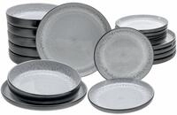 Creatable Tellerset 18-tlg. Frost NORDIC FJORD, Steinzeug