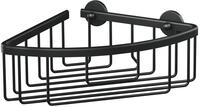 Tesa Eck-Duschablage ALUXX BLACK, schwarz, Aluminium