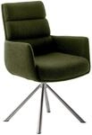 Dieter Knoll Armlehnstuhl LEXINGTON, olive, Stoff