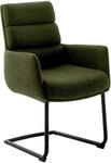 Dieter Knoll Freischwinger-Sessel LEXINGTON, olive, Stoff