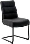 Dieter Knoll Freischwinger-Stuhl LEXINGTON, anthrazit, Stoff