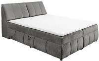 Z2 Boxspringbett VALENCIA, Graphit, Velours