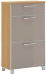 VOSS Schuhschrank schmal SANTINA, taupe, Holzfurnier