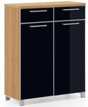 VOSS Schuhschrank SANTINA, anthrazit, Holzfurnier