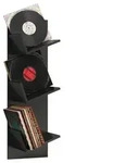 VCM Design LP-Regal SULDA, schwarz, Holznachbildung