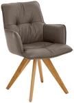 Dieter Knoll Design-Schalensessel PREMIO, smoke-new, Leder