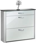 Moderano Schuhschrank MILANO, alu, Aluminium
