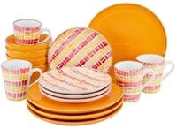 Creatable Kombiservice 16-tlg MARBELLA, orange, Steingut