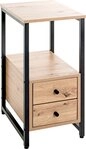 Zurbr&uuml;ggen Beistelltisch, braun, Holznachbildung