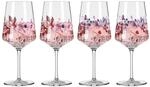 Ritzenhoff Sprizz 4er-Set SOMMERSONETT, bunt gemustert, Kristallglas