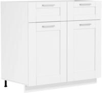 VCM Unterschrank Schublade 80 cm COLURA, Holznachbildung