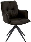 Dieter Knoll Design-Schalensessel PREMIO, anthrazit, Leder