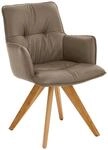 Dieter Knoll Design-Schalensessel PREMIO, lino, Leder