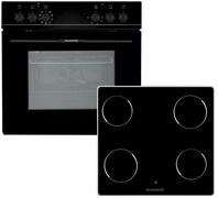 Wolkenstein Einbauherdset WMO 80, schwarz, Glas